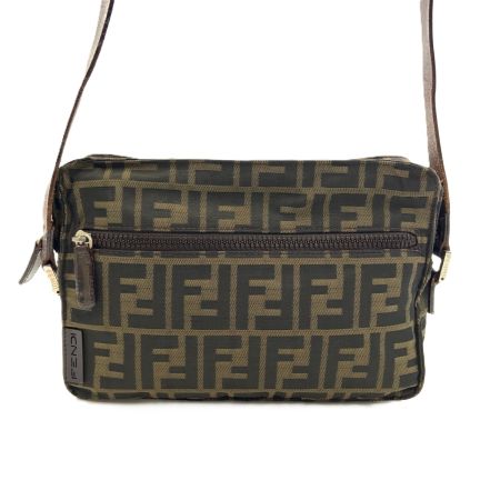  FENDI フェンディ ズッカ ショルダーバッグ ブラウン 現状渡し 