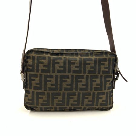  FENDI フェンディ ズッカ ショルダーバッグ ブラウン 現状渡し 