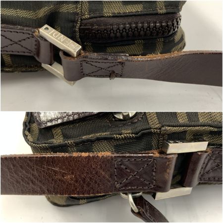 FENDI フェンディ ズッカ ショルダーバッグ ブラウン 現状渡し 