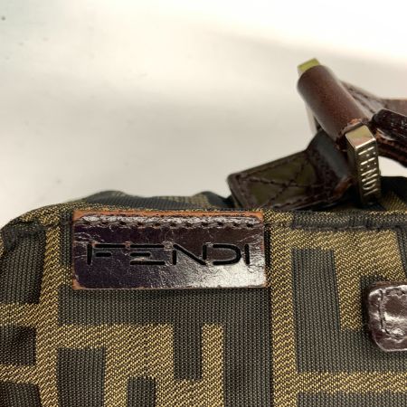  FENDI フェンディ ズッカ ショルダーバッグ ブラウン 現状渡し 