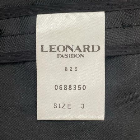 LEONARD レオナール レディース ナイロンコート レインコート 収納袋付 size3 0688350 ブラック