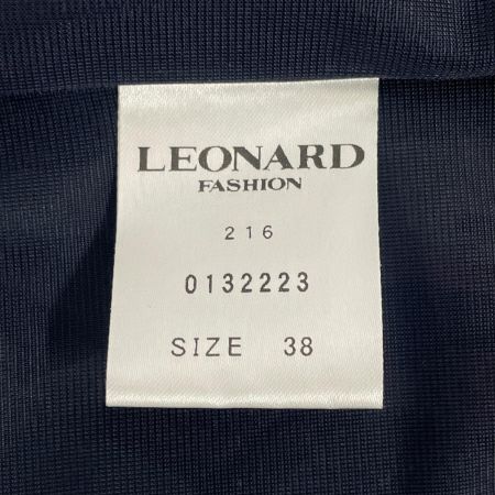LEONARD レオナール レディース セットアップ スカート 花柄 size38 0139225 ネイビー