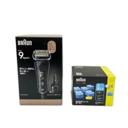 〇〇 BRAUN ブラウン シリーズ9 sports 4枚刃 4枚刃洗浄機モデル カートリッジ付 9350CC 未開封品 Nランク