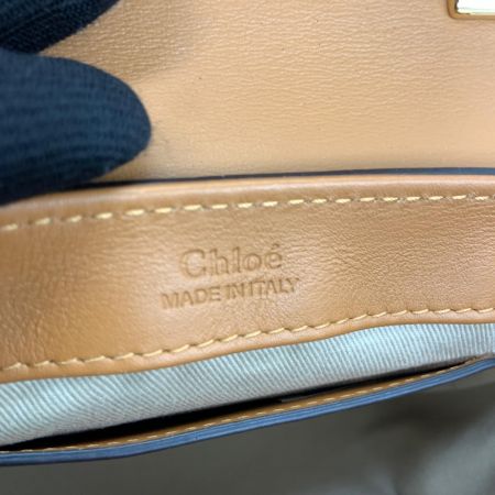  Chloe クロエ クロエシー ミニバッグ ハンドバッグ 2way ショルダーバッグ クロコ型押し ブラウン