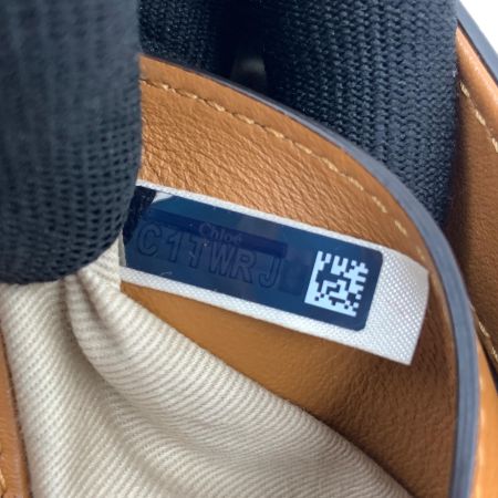  Chloe クロエ クロエシー ミニバッグ ハンドバッグ 2way ショルダーバッグ クロコ型押し ブラウン