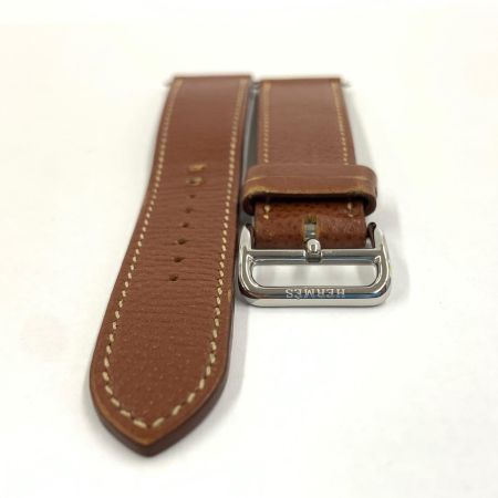  HERMES エルメス 腕時計 革 ベルト 20mm ブラウン