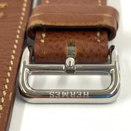  HERMES エルメス 腕時計 革 ベルト 20mm ブラウン