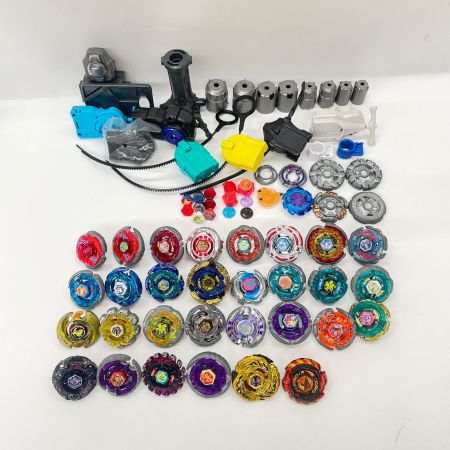  TAKARATOMY タカラトミー メタルファイト ベイブレード マーキュリーアヌビウス ブレイブVer.等 25個&カスタムパーツ・ランチャー・グリップ・ベイポインター