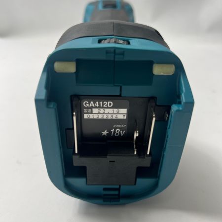  MAKITA マキタ 充電式ディスクグラインダ コードレス式 100mm 18v GA412D バッテリー1個付 