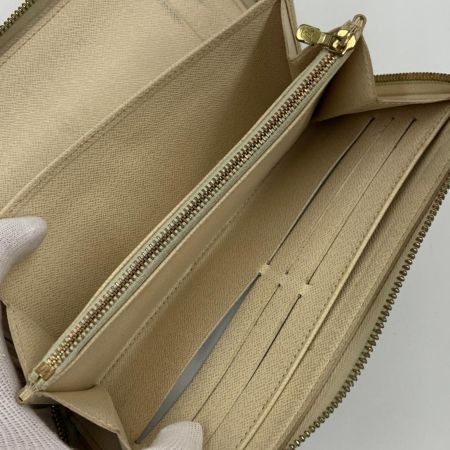  LOUIS VUITTON ルイヴィトン ダミエ アズール ジッピー オーガナイザー ラウンドファスナー長財布 N60012 ホワイト