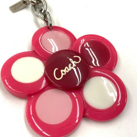  COACH コーチ 花柄 チャーム キーホルダー ストラップ