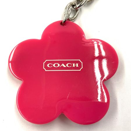  COACH コーチ 花柄 チャーム キーホルダー ストラップ