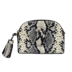 MARC JACOBS マークジェイコブス レディース ショルダーバッグ スナップショット パイソン柄 H155L01SP22 ホワイト×ブラック Bランク