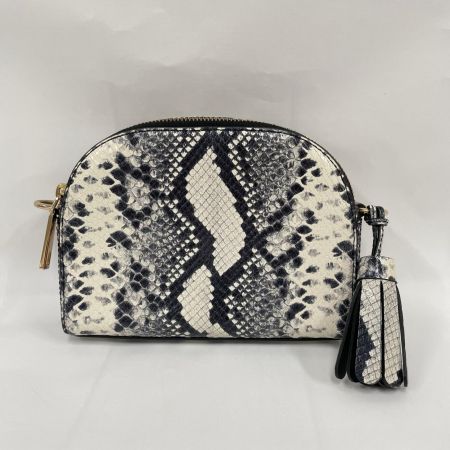 MARC JACOBS マークジェイコブス レディース ショルダーバッグ スナップショット パイソン柄 H155L01SP22 ホワイト×ブラック