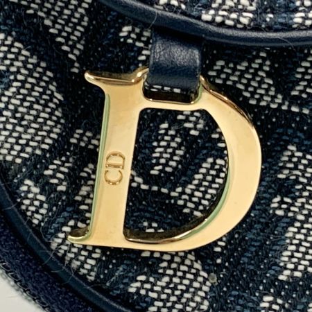  Christian Dior クリスチャンディオール トロッター サドル ポーチ 小物入れ コスメポーチ ネイビー