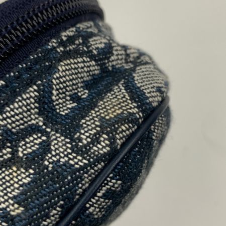  Christian Dior クリスチャンディオール トロッター サドル ポーチ 小物入れ コスメポーチ ネイビー