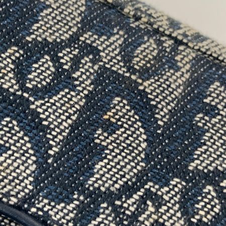  Christian Dior クリスチャンディオール トロッター サドル ポーチ 小物入れ コスメポーチ ネイビー