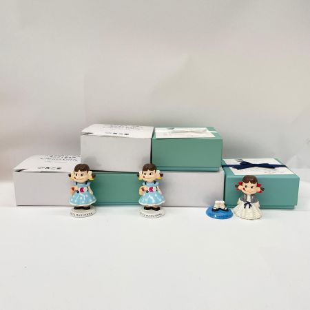  不二家 ペコちゃん ミニフィギュア 置物等 13個セット クリスタル 陶器 グラス