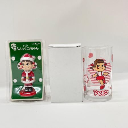   不二家 ペコちゃん ミニフィギュア 置物等 13個セット クリスタル 陶器 グラス