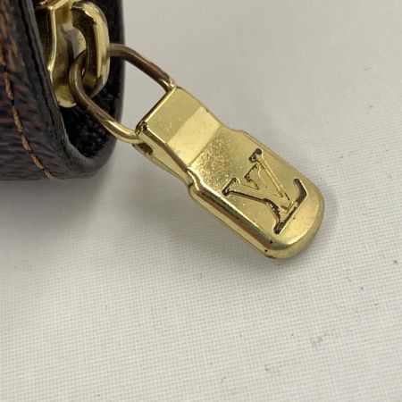  LOUIS VUITTON ルイヴィトン ダミエ ポルトモネ ジップ ラウンドファスナー 長財布 N61728 ブラウン 現状渡し 