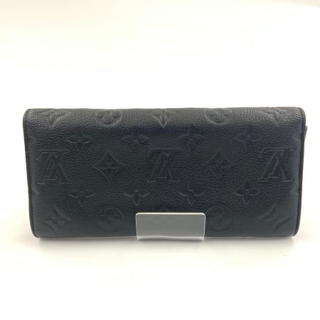  LOUIS VUITTON ルイヴィトン モノグラム アンプラント ポルトフォイユ キュリユーズ 二つ折り 長財布 M60287 ブラック 小銭入れ欠品 現状渡し