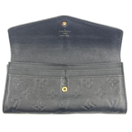  LOUIS VUITTON ルイヴィトン モノグラム アンプラント ポルトフォイユ キュリユーズ 二つ折り 長財布 M60287 ブラック 小銭入れ欠品 現状渡し
