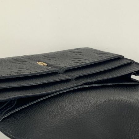  LOUIS VUITTON ルイヴィトン モノグラム アンプラント ポルトフォイユ キュリユーズ 二つ折り 長財布 M60287 ブラック 小銭入れ欠品 現状渡し