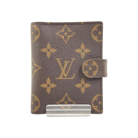  LOUIS VUITTON ルイヴィトン モノグラム アジェンダ ミニ 手帳カバー R20007 ブラウン
