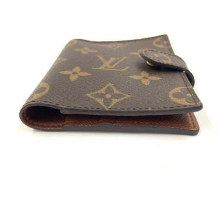  LOUIS VUITTON ルイヴィトン モノグラム アジェンダ ミニ 手帳カバー R20007 ブラウン
