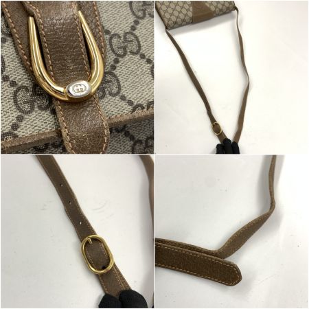  GUCCI グッチ オールドグッチ GG GG柄 ショルダーバッグ ベージュ x ブラウン 現状渡し ジャンク品