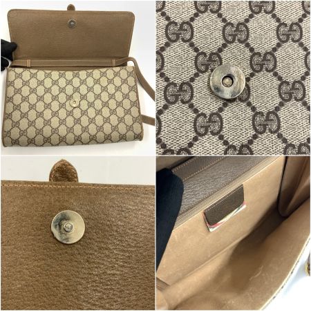  GUCCI グッチ オールドグッチ GG GG柄 ショルダーバッグ ベージュ x ブラウン 現状渡し ジャンク品