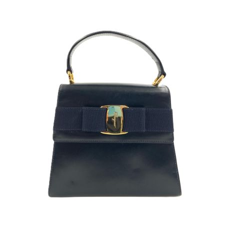  Ferragamo フェラガモ ヴァラ リボン 2way ハンドバッグ  BW-215677 ブラック ショルダーストラップ欠品