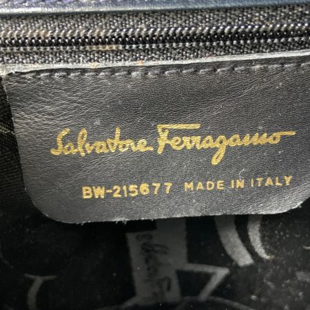  Ferragamo フェラガモ ヴァラ リボン 2way ハンドバッグ  BW-215677 ブラック ショルダーストラップ欠品