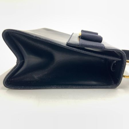  Ferragamo フェラガモ ヴァラ リボン 2way ハンドバッグ  BW-215677 ブラック ショルダーストラップ欠品