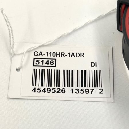  CASIO カシオ Gショック ブラック＆レッドシリーズ 海外モデル クォーツ 腕時計 GA-110HR-1ADR