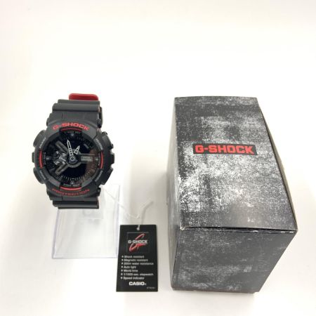  CASIO カシオ Gショック ブラック＆レッドシリーズ 海外モデル クォーツ 腕時計 GA-110HR-1ADR