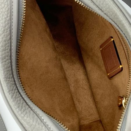 COACH コーチ レザー カメラバッグ ショルダーバッグ CC386 ライトグレー