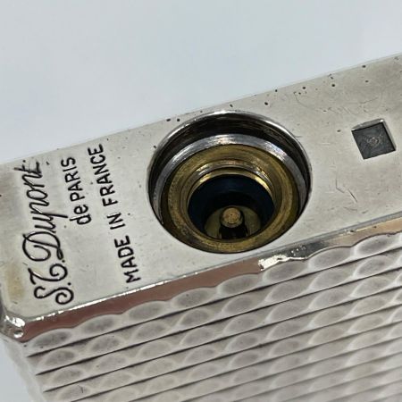 S.T.Dupont エステーデュポン ライン1  ショート ガスライター 着火確認済  シルバー
