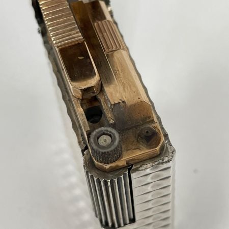 S.T.Dupont エステーデュポン ライン1  ショート ガスライター 着火確認済  シルバー