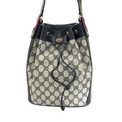  GUCCI グッチ GG GGスプリーム シェリーライン オールドグッチ ショルダーバッグ 41.02.034 ネイビー 現状渡し ジャンク品 Dランク