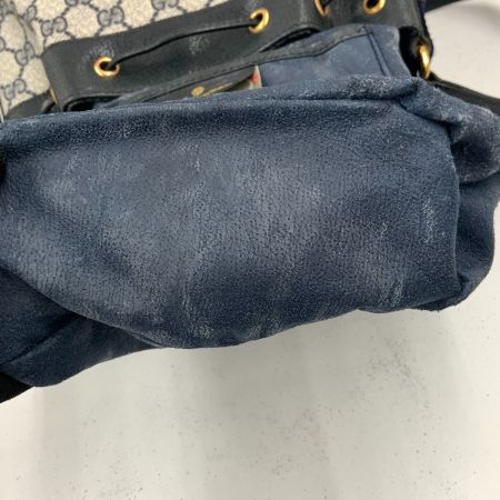  GUCCI グッチ GG GGスプリーム シェリーライン オールドグッチ ショルダーバッグ 41.02.034 ネイビー 現状渡し ジャンク品