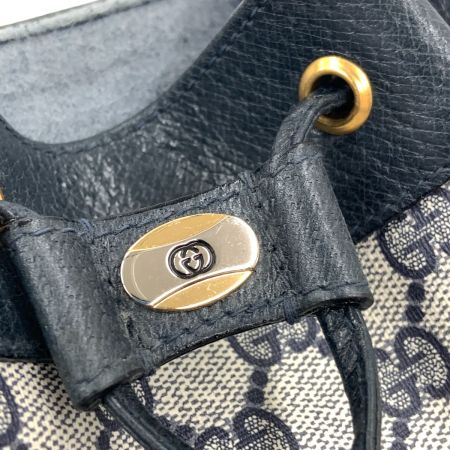  GUCCI グッチ GG GGスプリーム シェリーライン オールドグッチ ショルダーバッグ 41.02.034 ネイビー 現状渡し ジャンク品