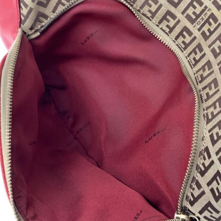  FENDI フェンディ ズッキーノ ワンショルダーバッグ バッグ  2370-BBR465-LXT-049 レッド x ベージュ 現状渡し