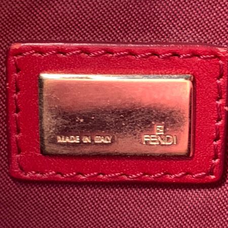  FENDI フェンディ ズッキーノ ワンショルダーバッグ バッグ  2370-BBR465-LXT-049 レッド x ベージュ 現状渡し