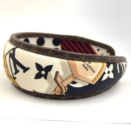  LOUIS VUITTON ルイヴィトン ヘッドバンド マインドフル カチューシャ  M77394 ホワイト x ブラウン