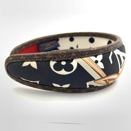  LOUIS VUITTON ルイヴィトン ヘッドバンド マインドフル カチューシャ  M77394 ホワイト x ブラウン