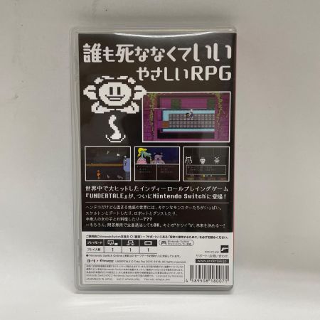  Nintendo ニンテンドウ Nintendo Switchソフト UNDERTALE