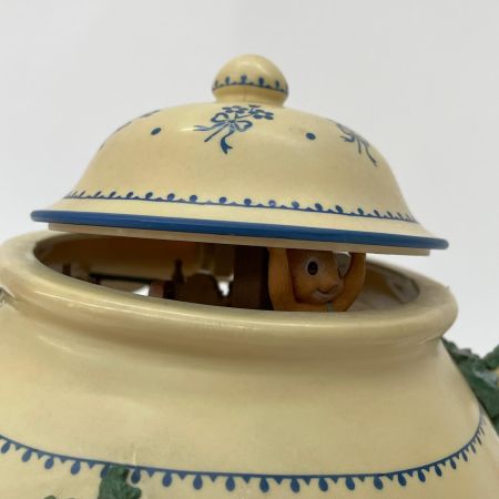  ENESCO エネスコ オルゴール Teapot ティーポット バンガロー ネズミの家族