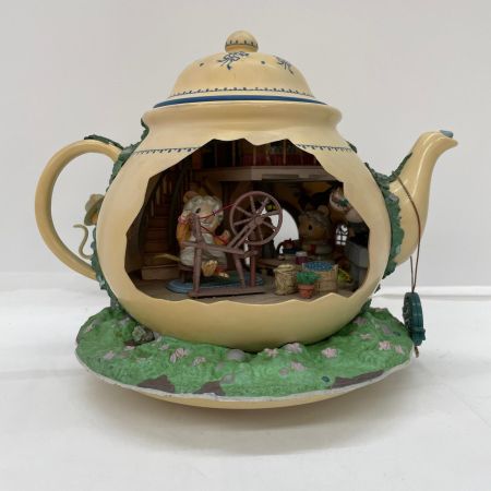  ENESCO エネスコ オルゴール Teapot ティーポット バンガロー ネズミの家族