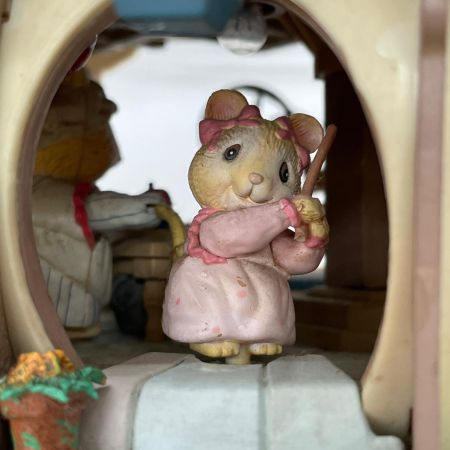  ENESCO エネスコ オルゴール Teapot ティーポット バンガロー ネズミの家族
